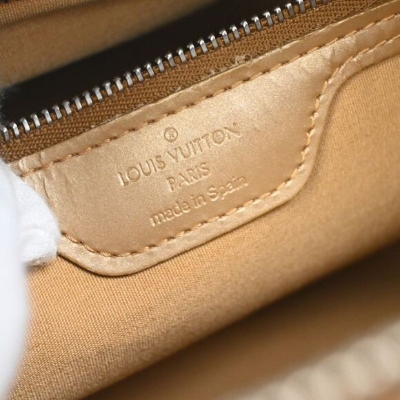 Louis Vuitton Mat Stockton Handbag Monogram Vernis Beige Leather Handbag - Picture 6 of 15